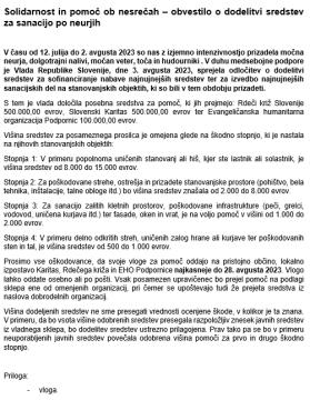 sporočilo za javnost_SOLIDARNOST IN POMOČ OB NESREČAH_PO NEURJIH